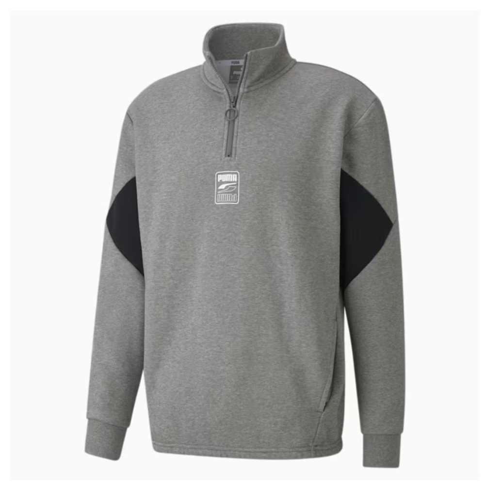 Puma Pullover Heather Gray Mens Size XL NWOT